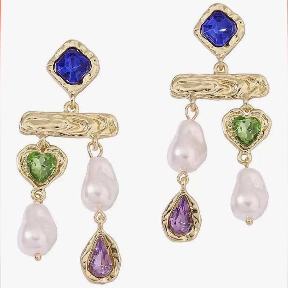Crystal Drop Dangle Earrings